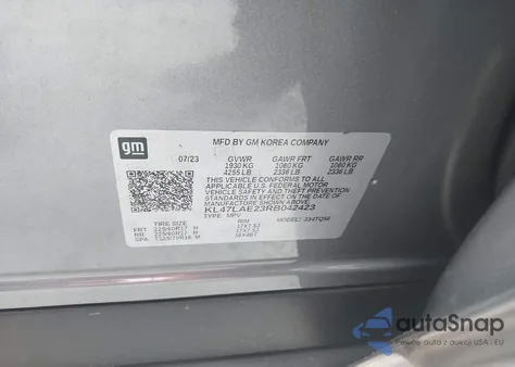 2024 Buick Envista Preferred Fwd from USA, damaged, VIN KL47LAE23RB042423